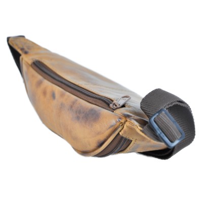 Banane en cuir avec plusieurs compartiments 30x11x7 cm