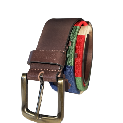 Ceinture en cuir 38 mm modèle AZTEK