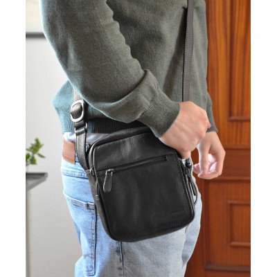 Sac bandoulière en cuir modèle CRUZ 20x15x8 cm
