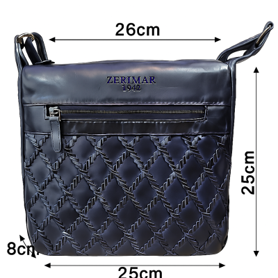 Sac en cuir embossé 26x25x8 cm ZONE
