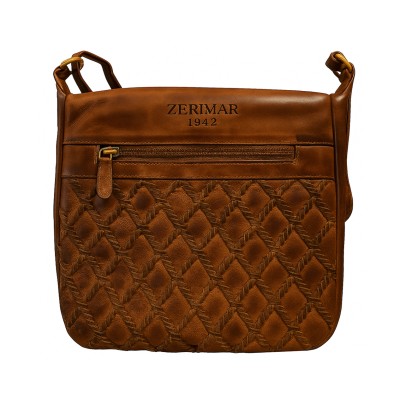 Sac en cuir embossé 26x25x8 cm ZONE