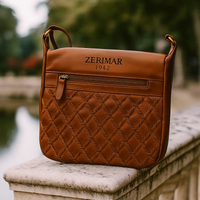 Sac en cuir embossé 26x25x8 cm ZONE