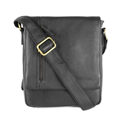 Sac à bandoulière en cuir de style vintage 26x22x7 cm NOCKA