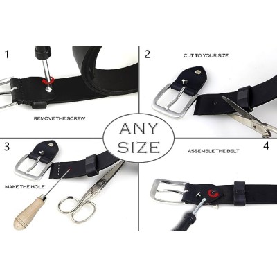 Ceinture en cuir embossé 38 mm modèle FOLK