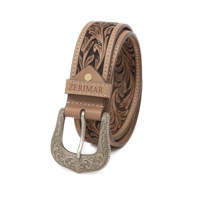 Ceinture en cuir embossé 38 mm modèle NASHVILLE