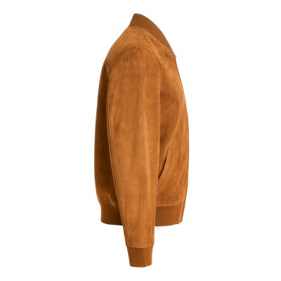 Blouson aviateur en daim pour homme MUSEUM