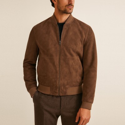 Blouson aviateur en daim pour homme CHURCH