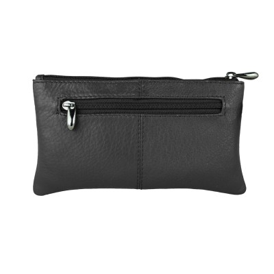 Pochette avec poignée courte et fermeture éclair 21x12 cm