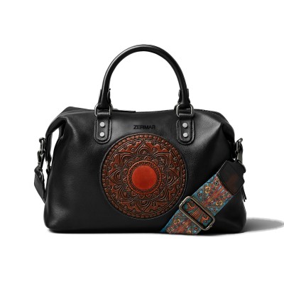 Sac à main en cuir à double anses 32x22x12 cm MILO