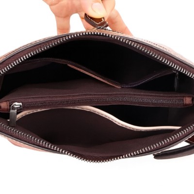 Sac bandoulière en cuir 21x19x10 cm ROSE