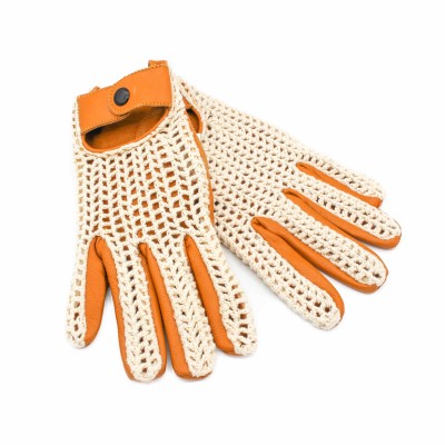 Gants en cuir avec maille pour conducteur