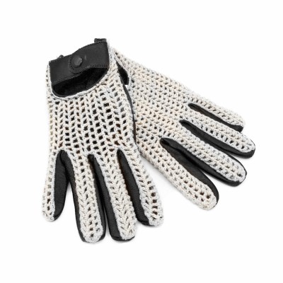 Gants en cuir avec maille pour conducteur