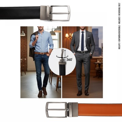 Ceinture en cuir réversible 33 mm modèle WODY