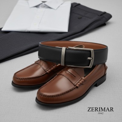 Ceinture en cuir réversible 33 mm modèle WODY