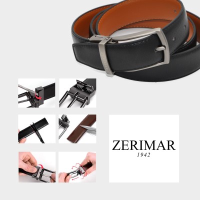 Ceinture en cuir réversible 33 mm modèle WODY
