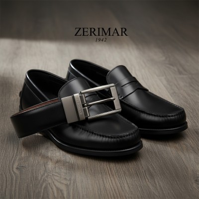 Ceinture en cuir réversible 33 mm modèle BLOKE