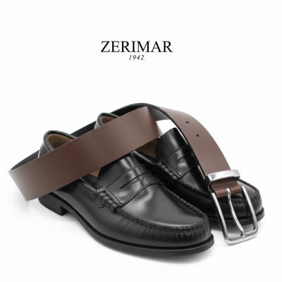 Ceinture en cuir réversible 33 mm modèle VENO