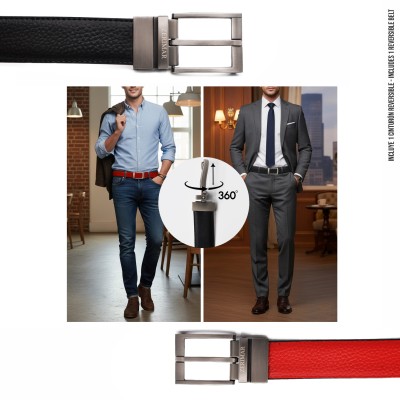Ceinture en cuir réversible 33 mm modèle COUR