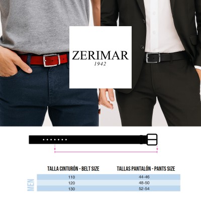 Ceinture en cuir réversible 33 mm modèle COUR