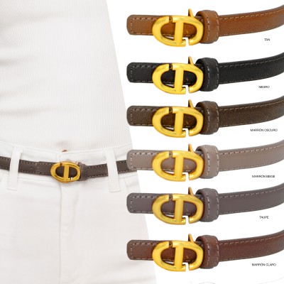 Ceinture en cuir 15 mm modèle DOLCE