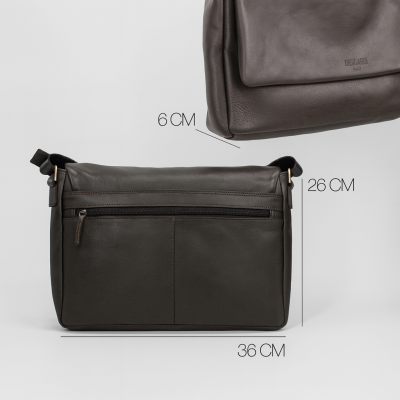 Porte-documents multi-espaces en cuir 26x36x6 cm VALS