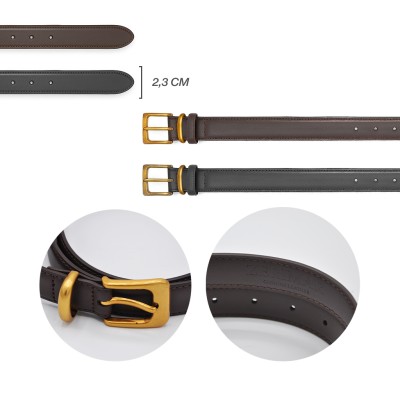 Ceinture en cuir 23 mm modèle VELTO