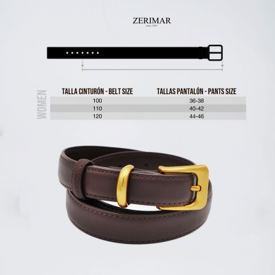 Ceinture en cuir 23 mm modèle VELTO