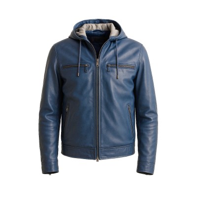 DEIKAO Veste à capuche en fourrure amovible