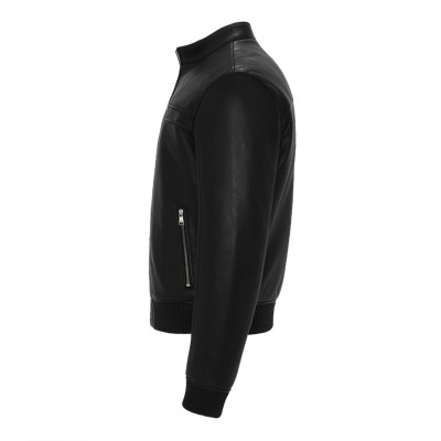 Blouson en cuir style bomber modèle ANTIPO
