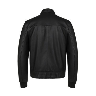 Blouson en cuir style bomber modèle ANTIPO