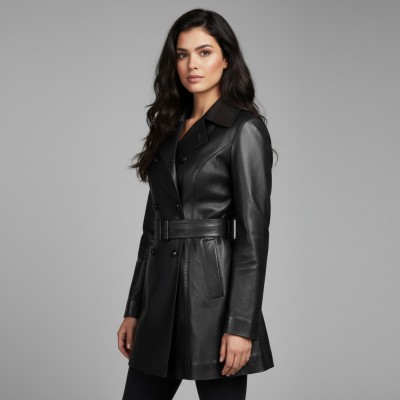 Trench court à boutons modèle JOSH