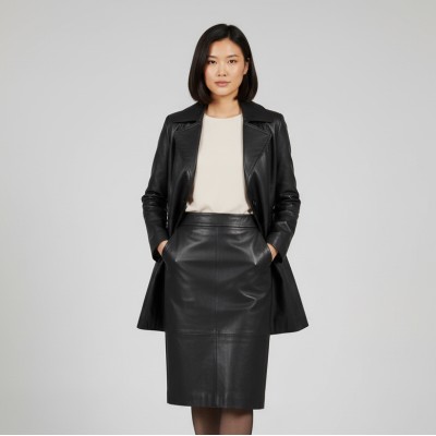 Jupe en cuir modèle BONDY