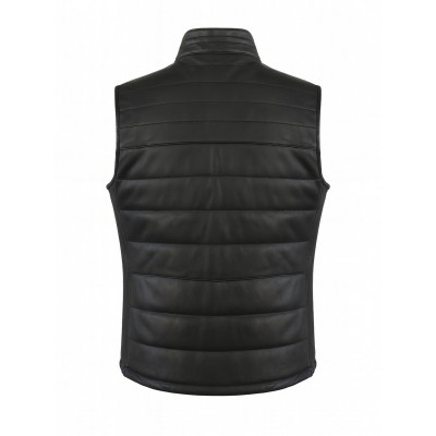 Gilet en cuir matelassé modèle BILI