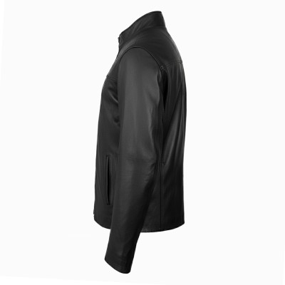 Veste en cuir avec fermeture éclair modèle PANPET
