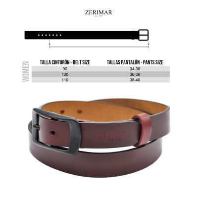 Ceinture en cuir 27 mm modèle MAREU