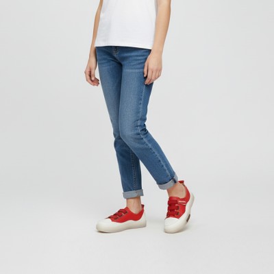 Chaussures en cuir avec fermeture élastique réglable BABY