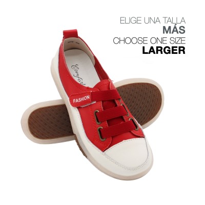 Chaussures en cuir avec fermeture élastique réglable BABY
