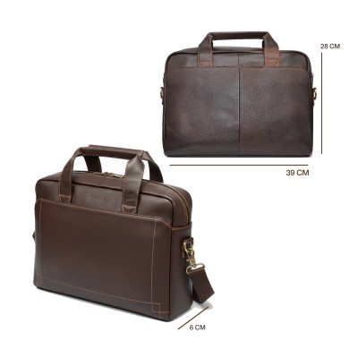 Porte-documents en cuir 39x28x6 cm HAEGER