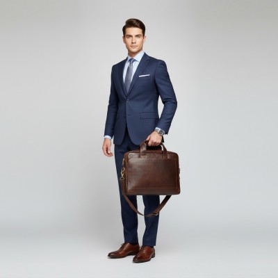 Porte-documents en cuir 39x28x6 cm HAEGER