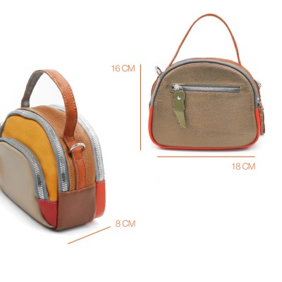 Sac à main en cuir à double anses 18x16x8 cm FRUITS