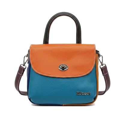 Sac à main en cuir à double anse 19x15x7 cm DESTINY