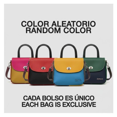 Sac à main en cuir à double anse 19x15x7 cm ICONO