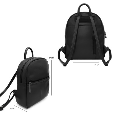 Sac à dos en cuir naturel 27x23x10 cm PUMPY