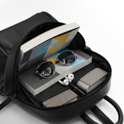 Sac à dos en cuir naturel 27x23x10 cm PUMPY