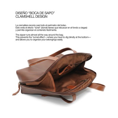 Sac à bandoulière en cuir 32x26x10 cm SHELL