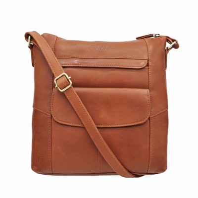 Sac bandoulière en cuir 27x24x7 cm PUNO