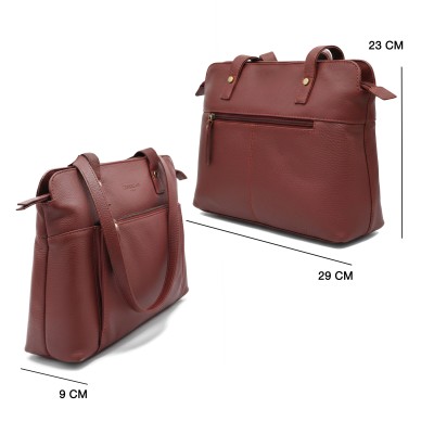 Sac à bandoulière en cuir 29x23x9 cm JUBA