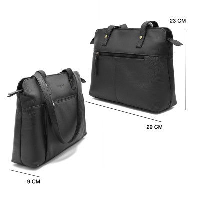 Sac à bandoulière en cuir 29x23x9 cm JUBA