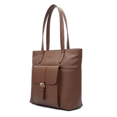 Sac à bandoulière en cuir 29x29x9 cm NYAMA