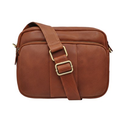 Sac bandoulière en cuir 20x26x9 cm SUQUE